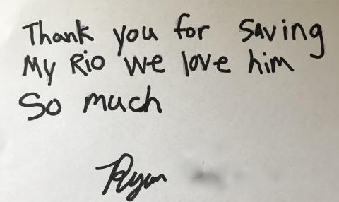 Daniel and Ryan expressed their gratitude